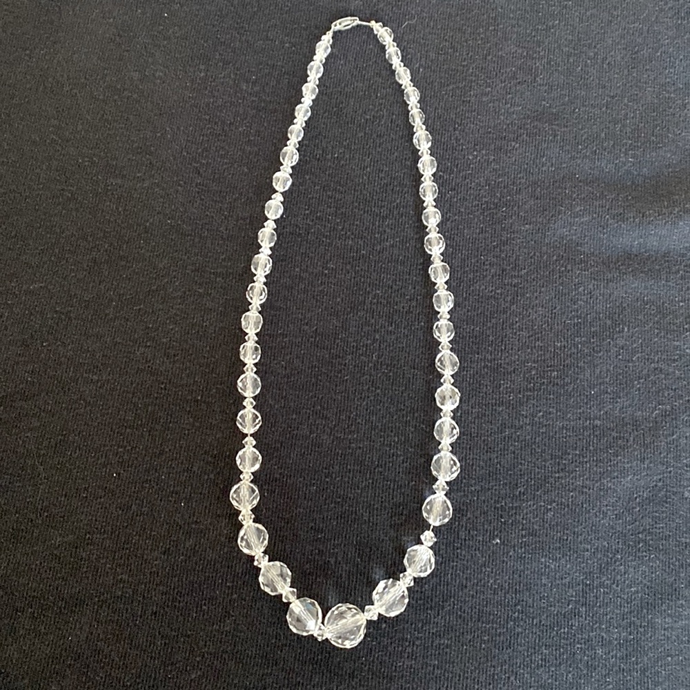 VTG Faceted Glass Beaded Necklace